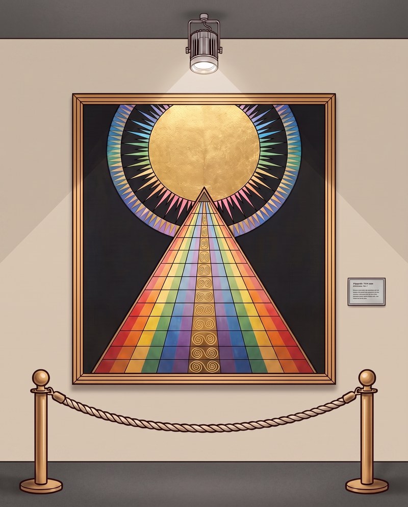 Hilma af Klint: Paintings for the Temple adult coloring book cover