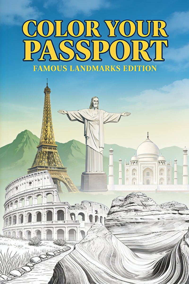 Color Your Passport — Famous Landmarks Edition cover